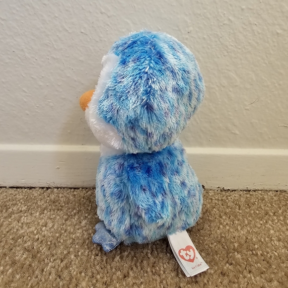 TY Beanie Boos the 6" ICE CUBE Penguin Blue Big Eyed Stuffed Plush Animal - Picture 4 of 7